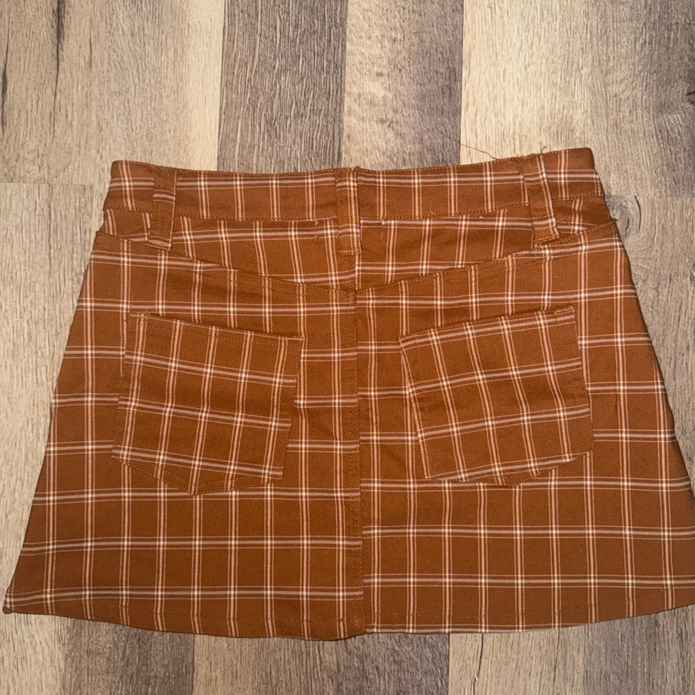 Urban Outfitters Brown Plaid Skirt